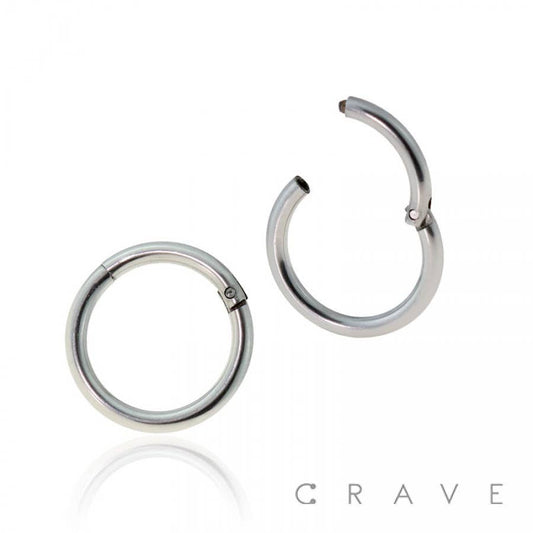 Clicker Hoop NOSE/SEPTUM RING: SS-18GA