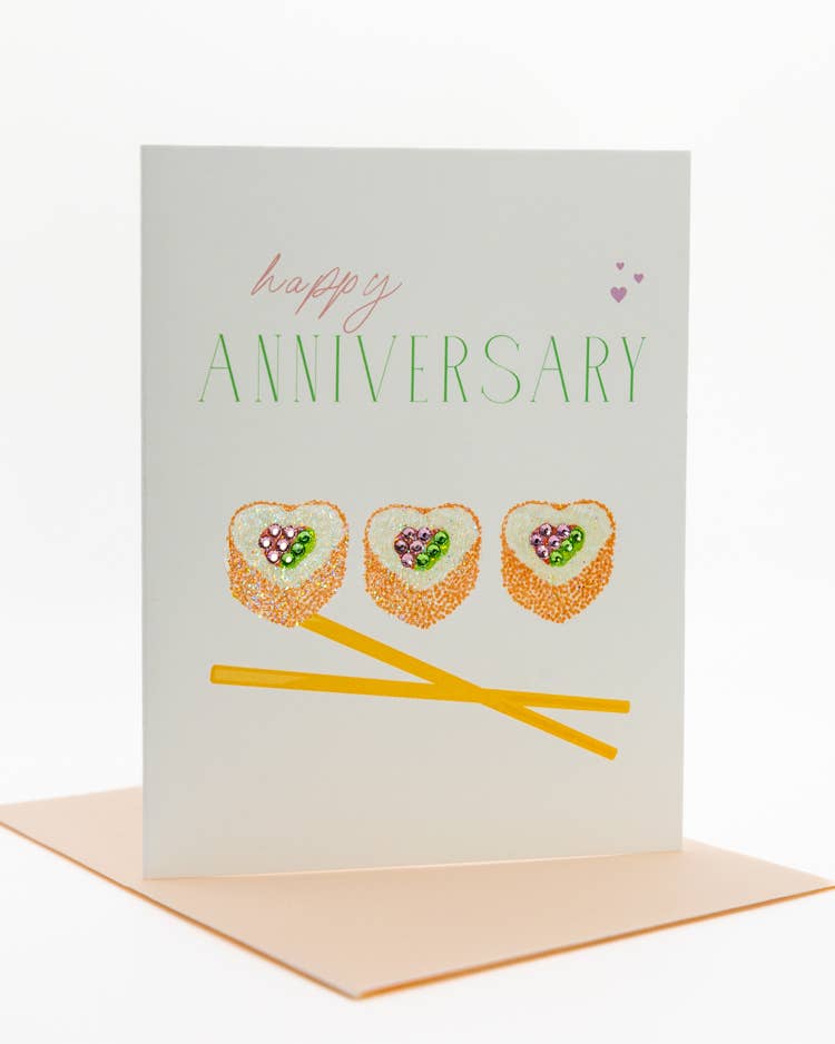 'Sushi Love' Anniversary Greeting Card