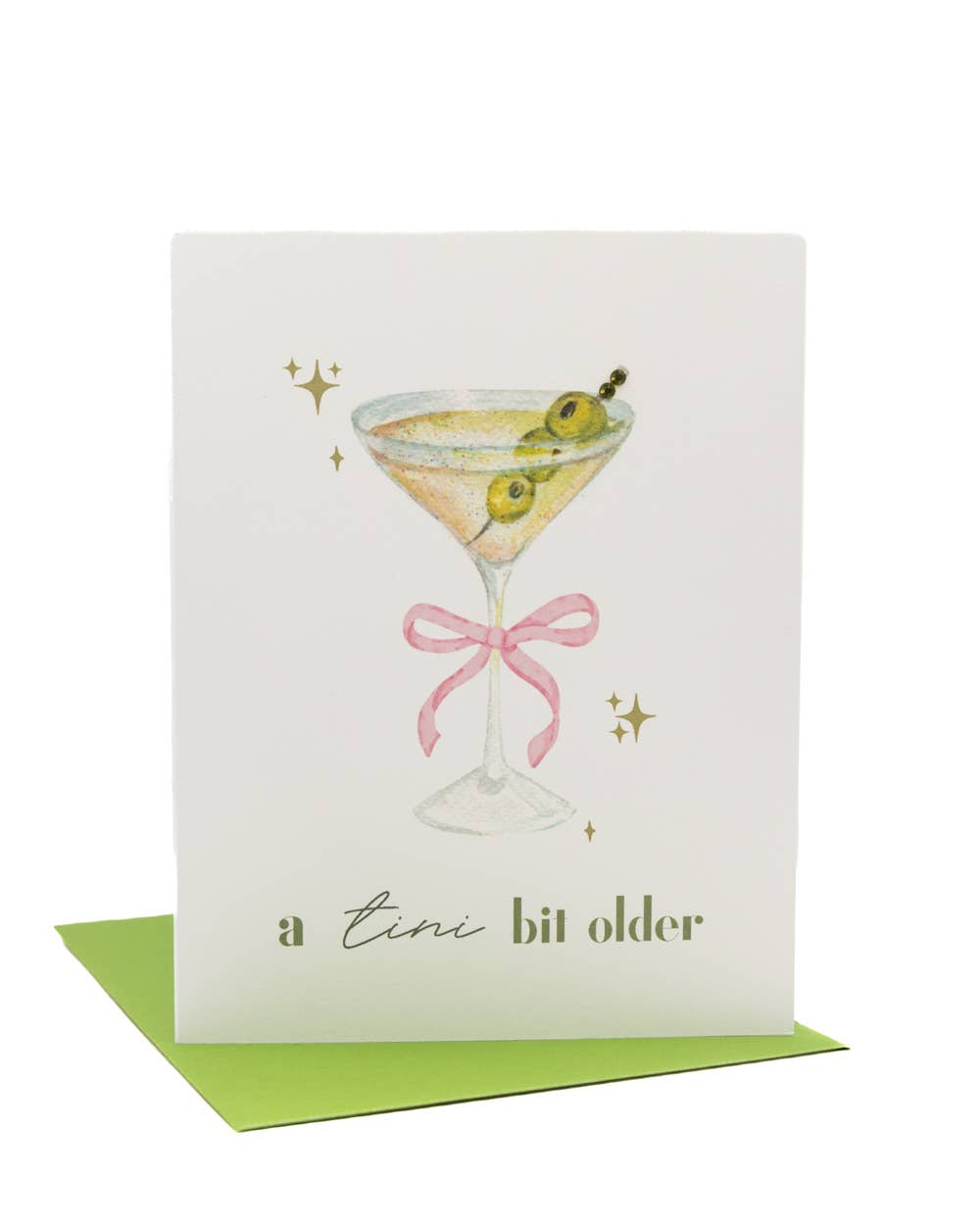 'Tini Bit Older' Martini Birthday Card