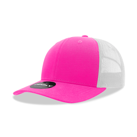 Adult Trucker Hat- Hot Pink/White