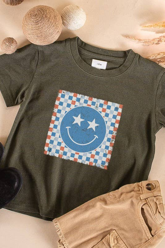 KIDS STAR SMILEY FACE TEE
