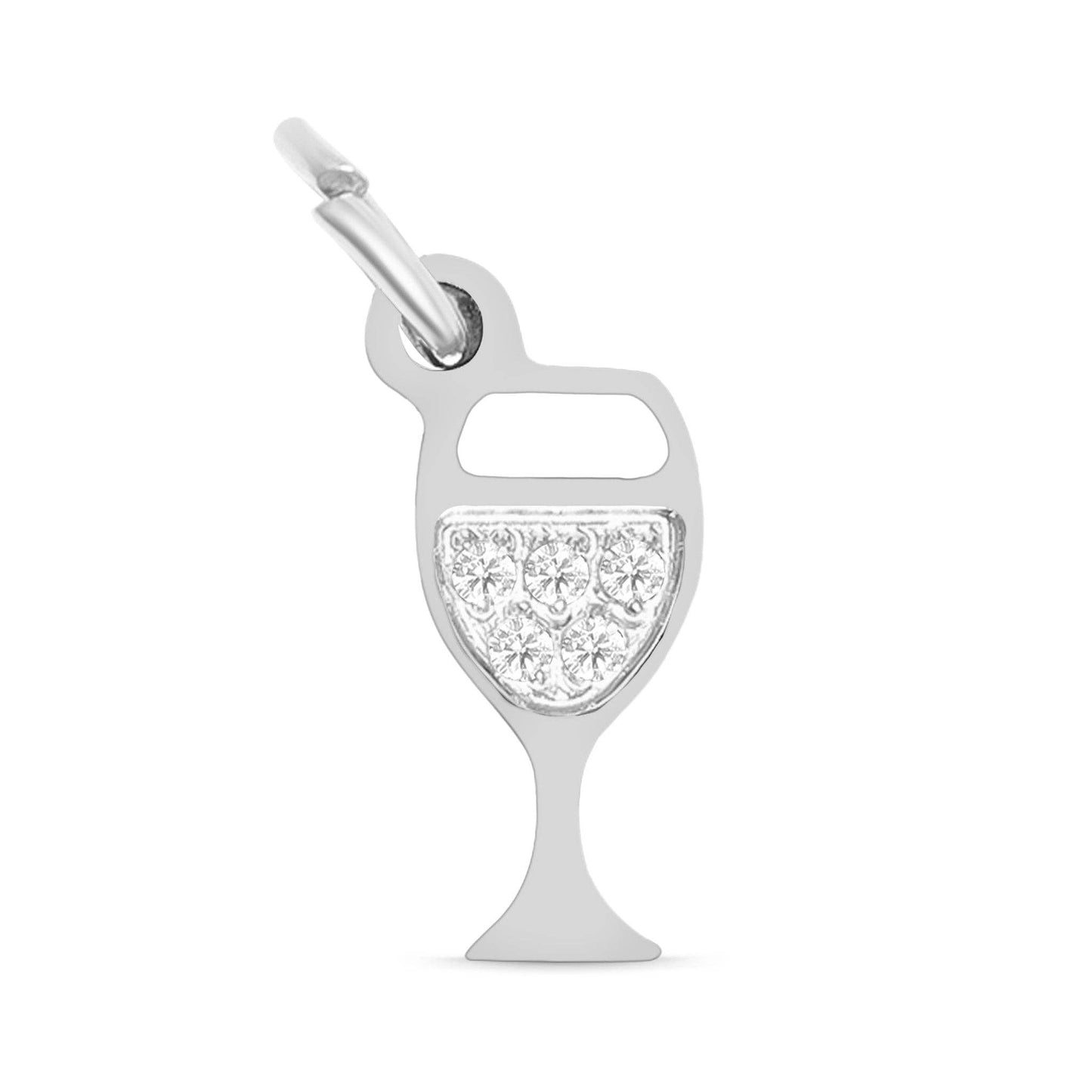 Wine Glass Charm: Stainless