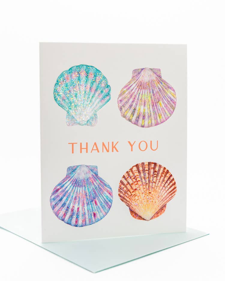 'Seashell Gratitude' Thank You Greeting Card