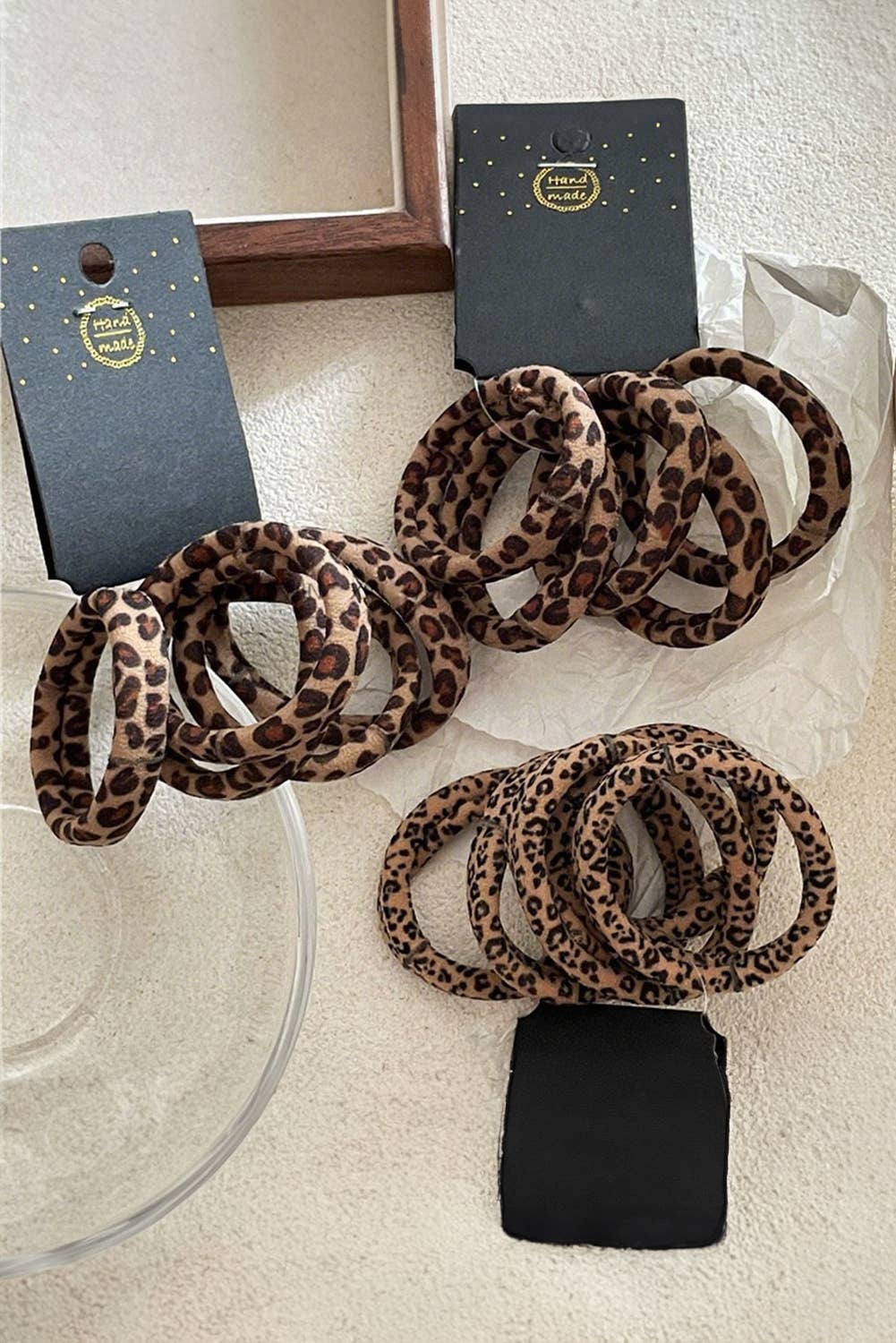 5pcs Leopard Hair Tie Set