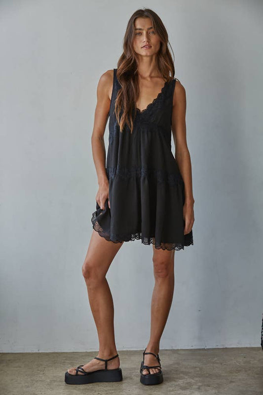 Plunging Stella Mini Dress