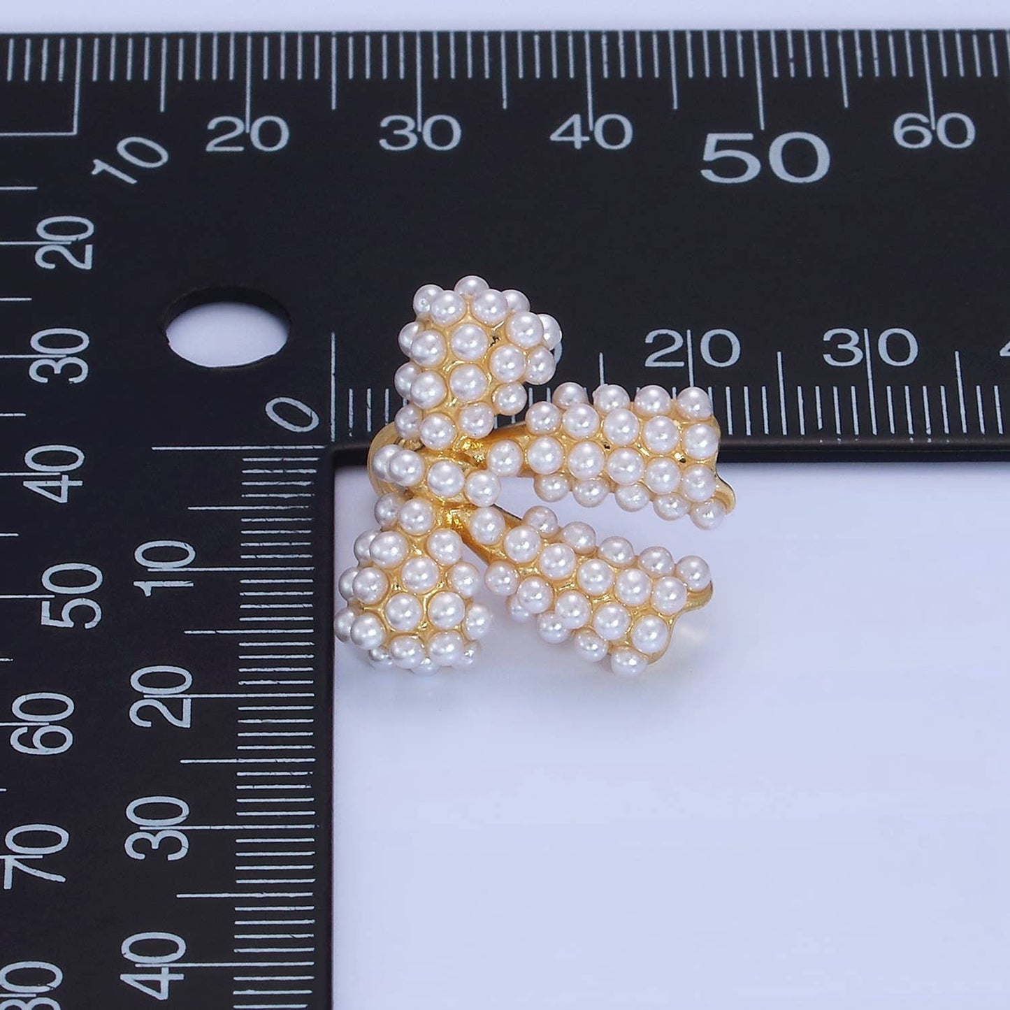 Pearl Ribbon Bow Stud Earrings: Sliver