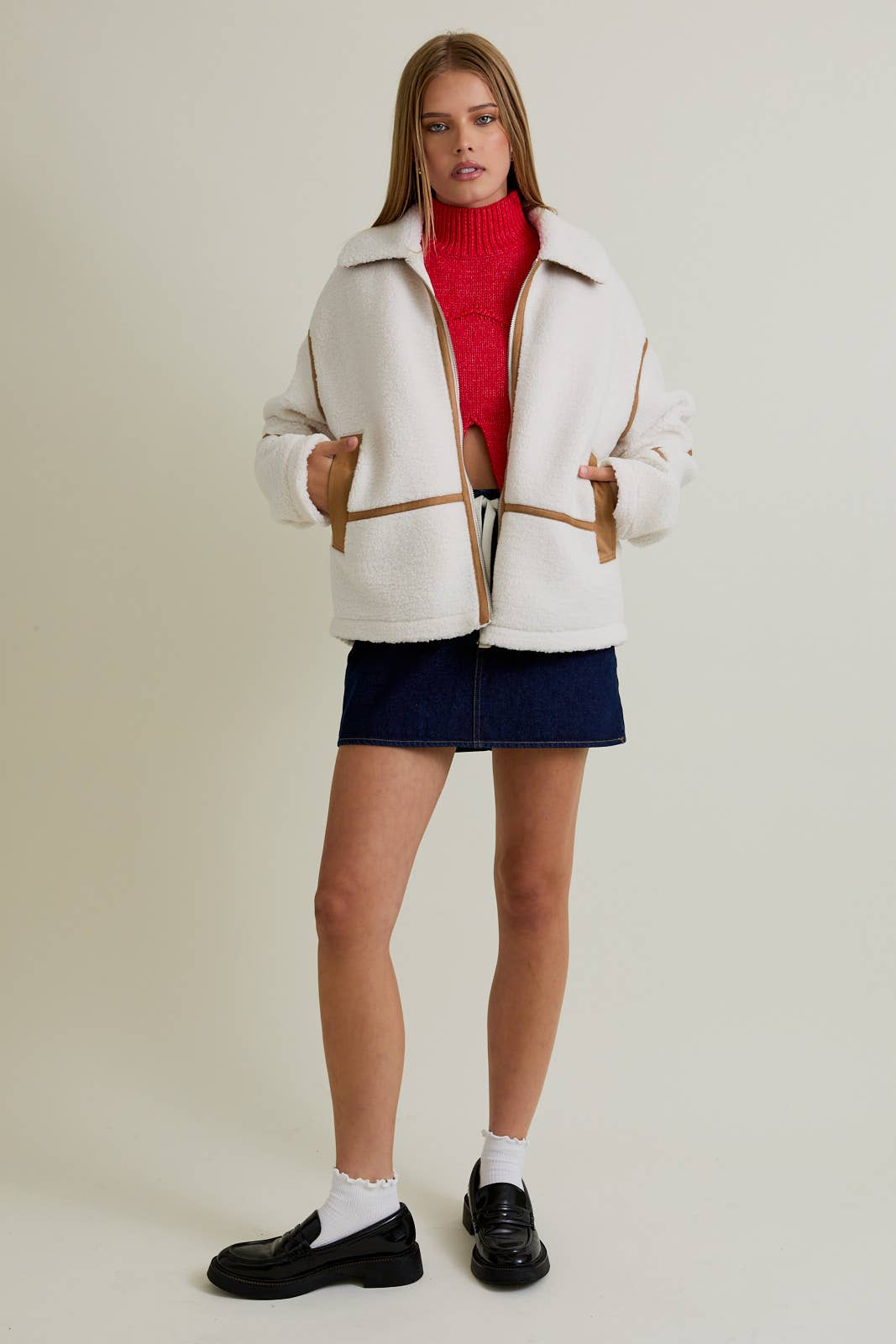 Sherpa & Suede Jacket