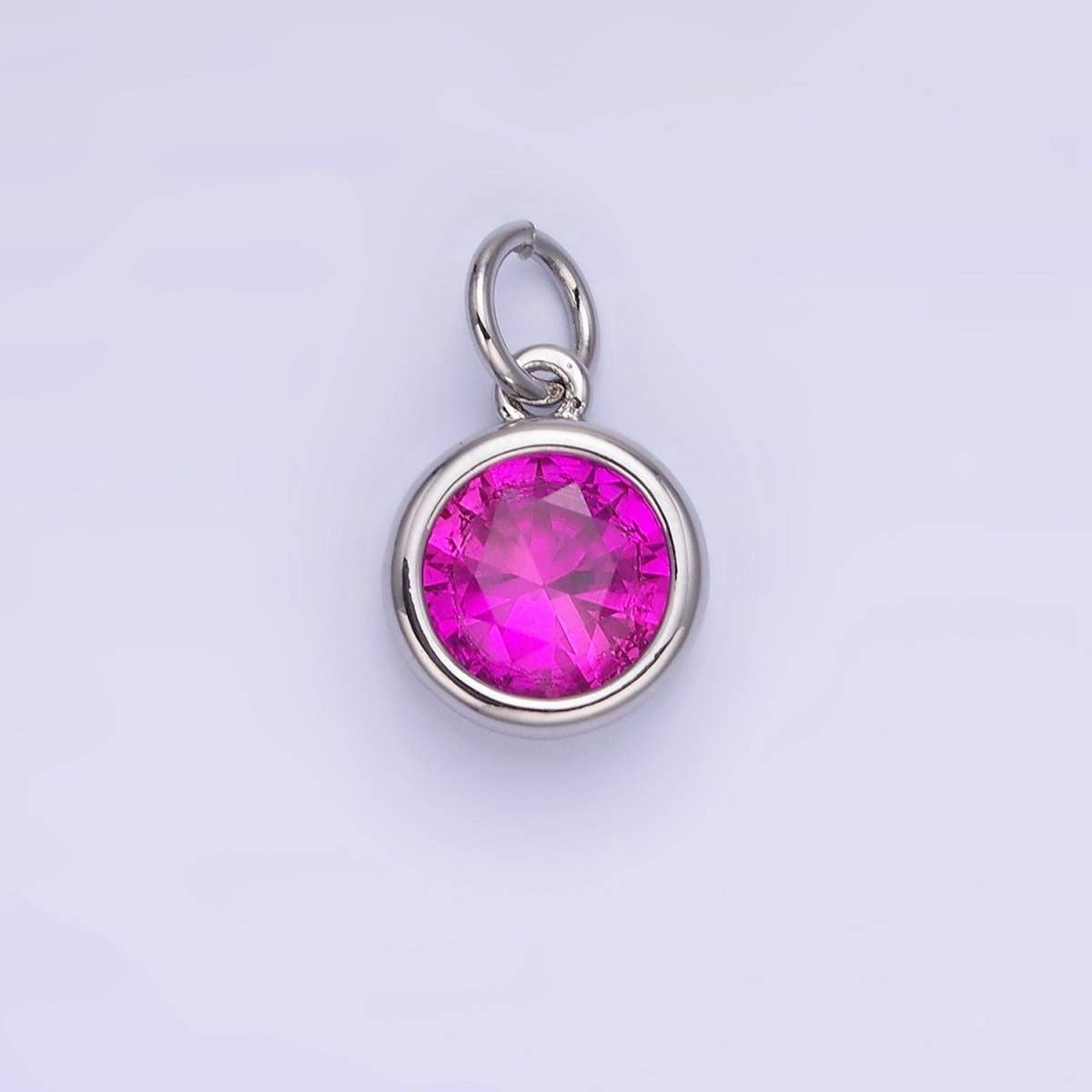 Birthstone Charm: Silver / Yellow