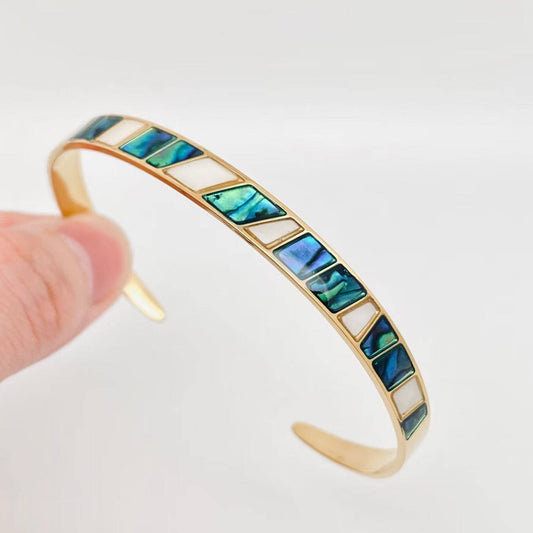 18K Abalone Shell Cuff