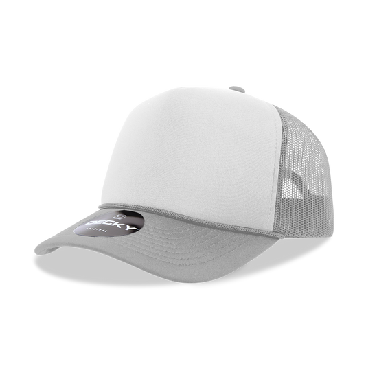 Adult Foam Trucker Hat Gry/Wht/Gry