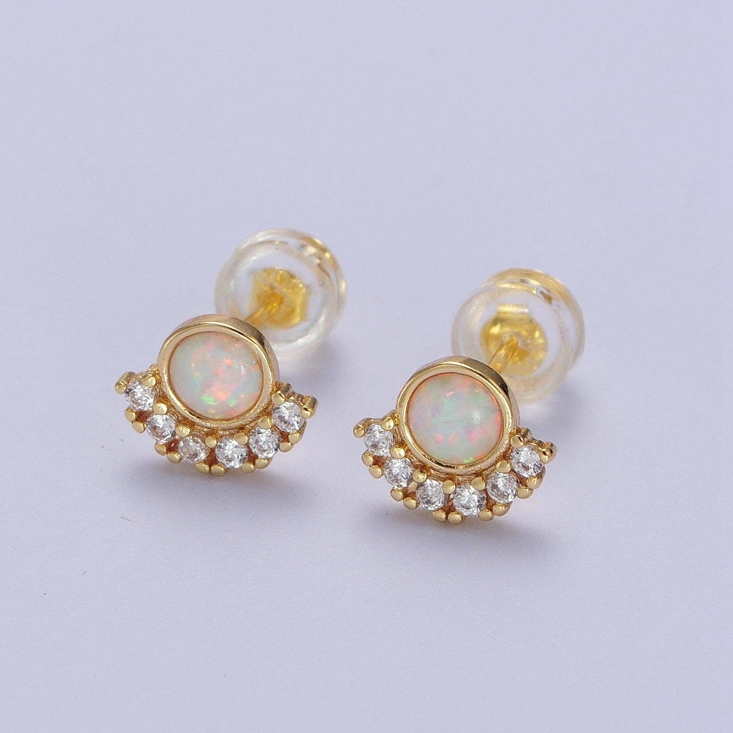 Opal Stud Earrings
