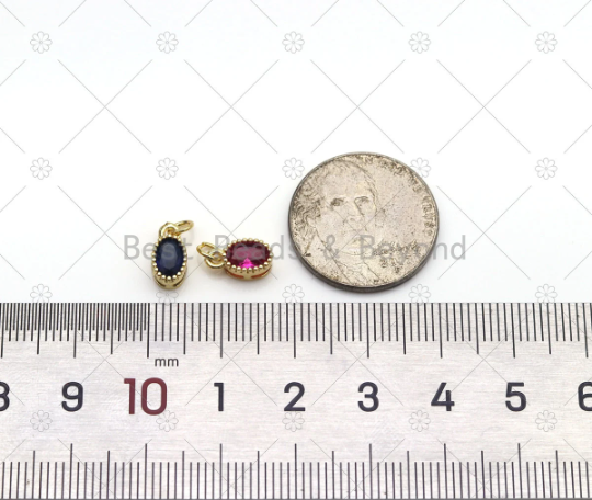 Oval Birthstone Charm