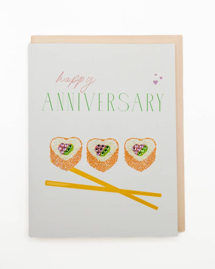 'Sushi Love' Anniversary Greeting Card