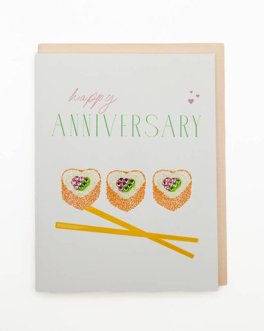 'Sushi Love' Anniversary Greeting Card
