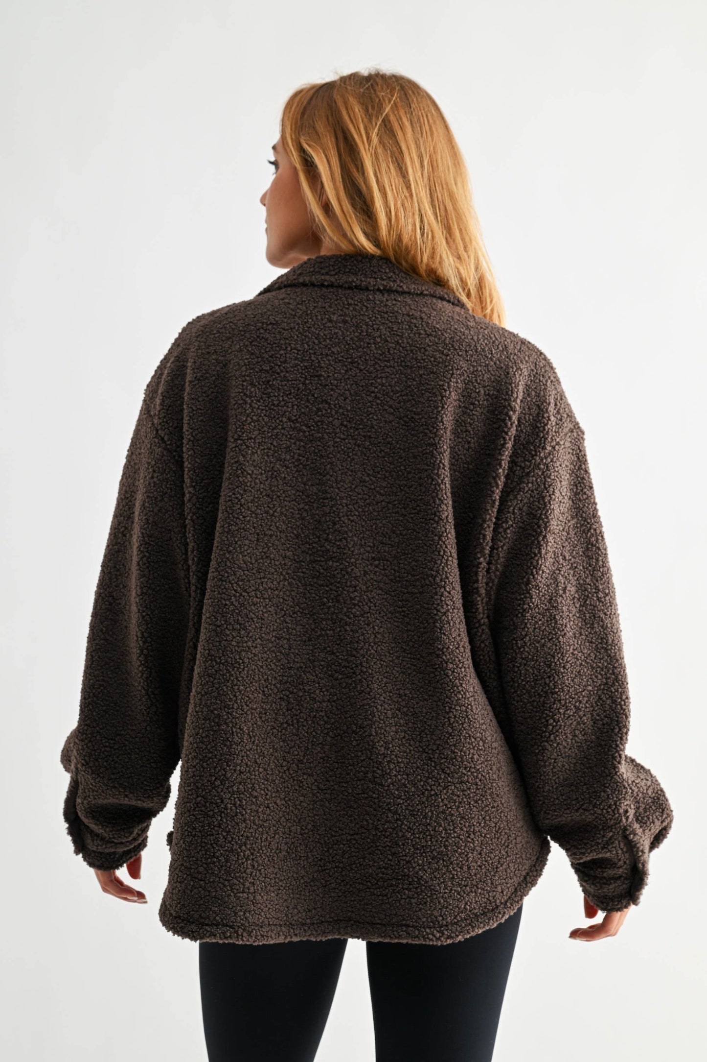 Espresso Sherpa Shacket