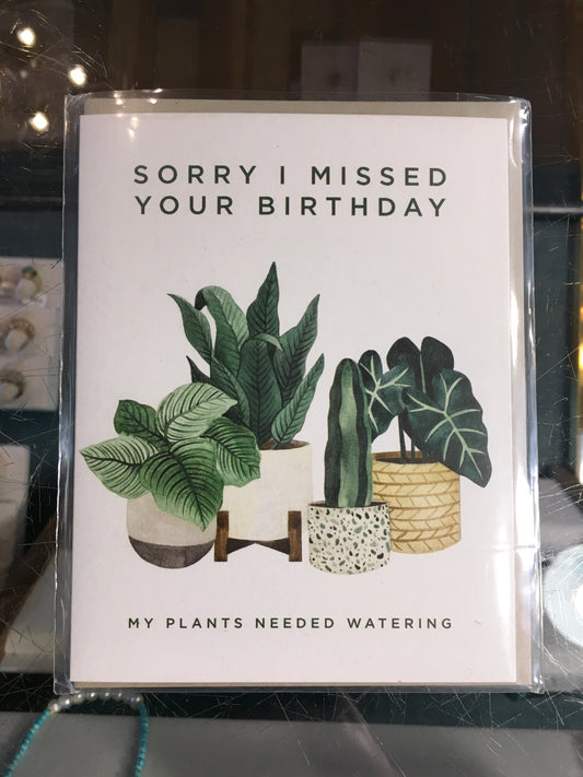 Missed birthday card