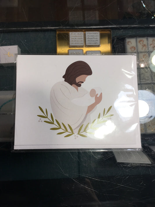 Baby with Jesus card