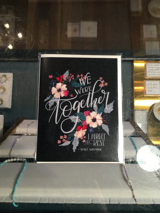 I forget the rest greeting card