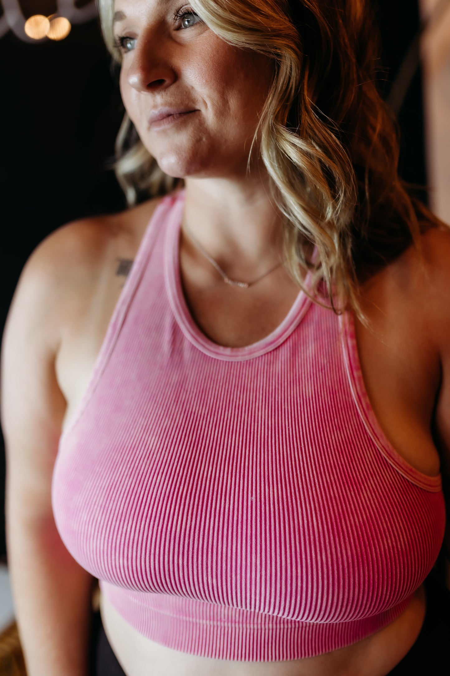 Curvy Cotton Candy Ribbed Tank