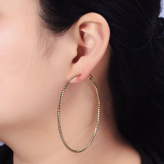 Gold Filled Geometric Hinge Earrings