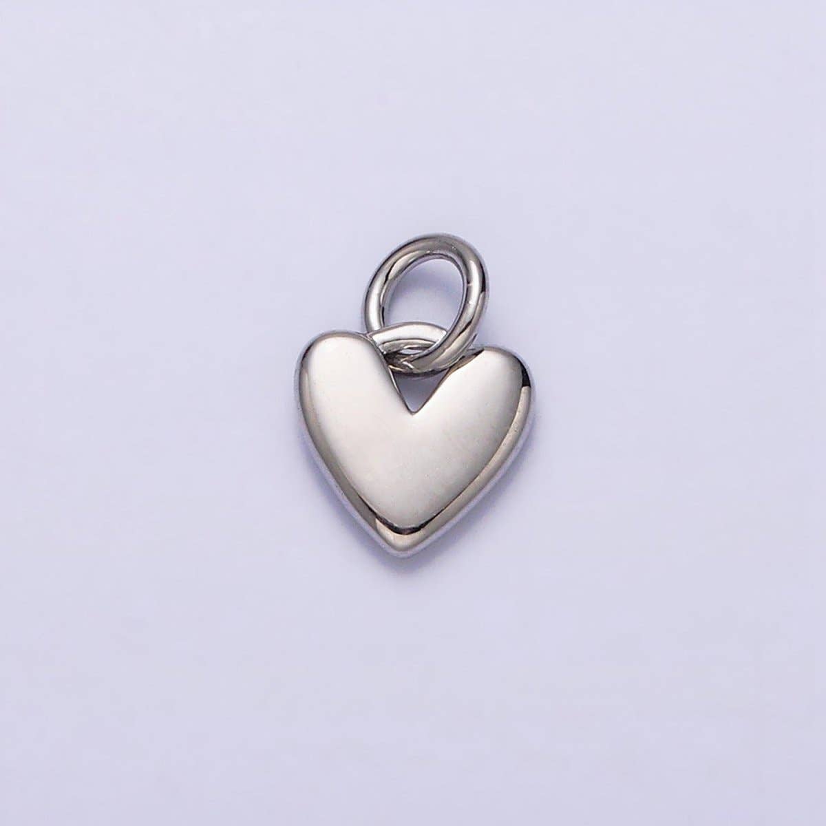 Mini Heart Charm- Silver