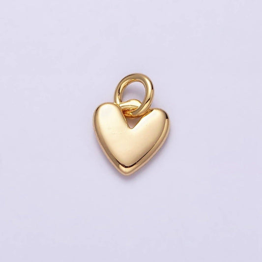 16K Mini Heart Charm- Gold