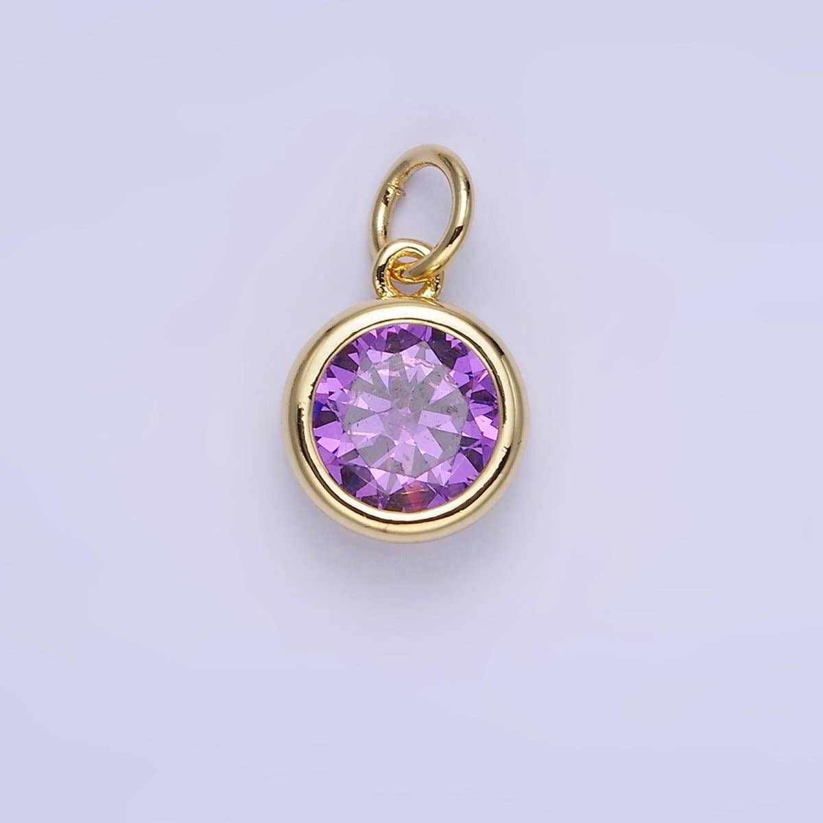 Birthstone Charm: Silver / Yellow