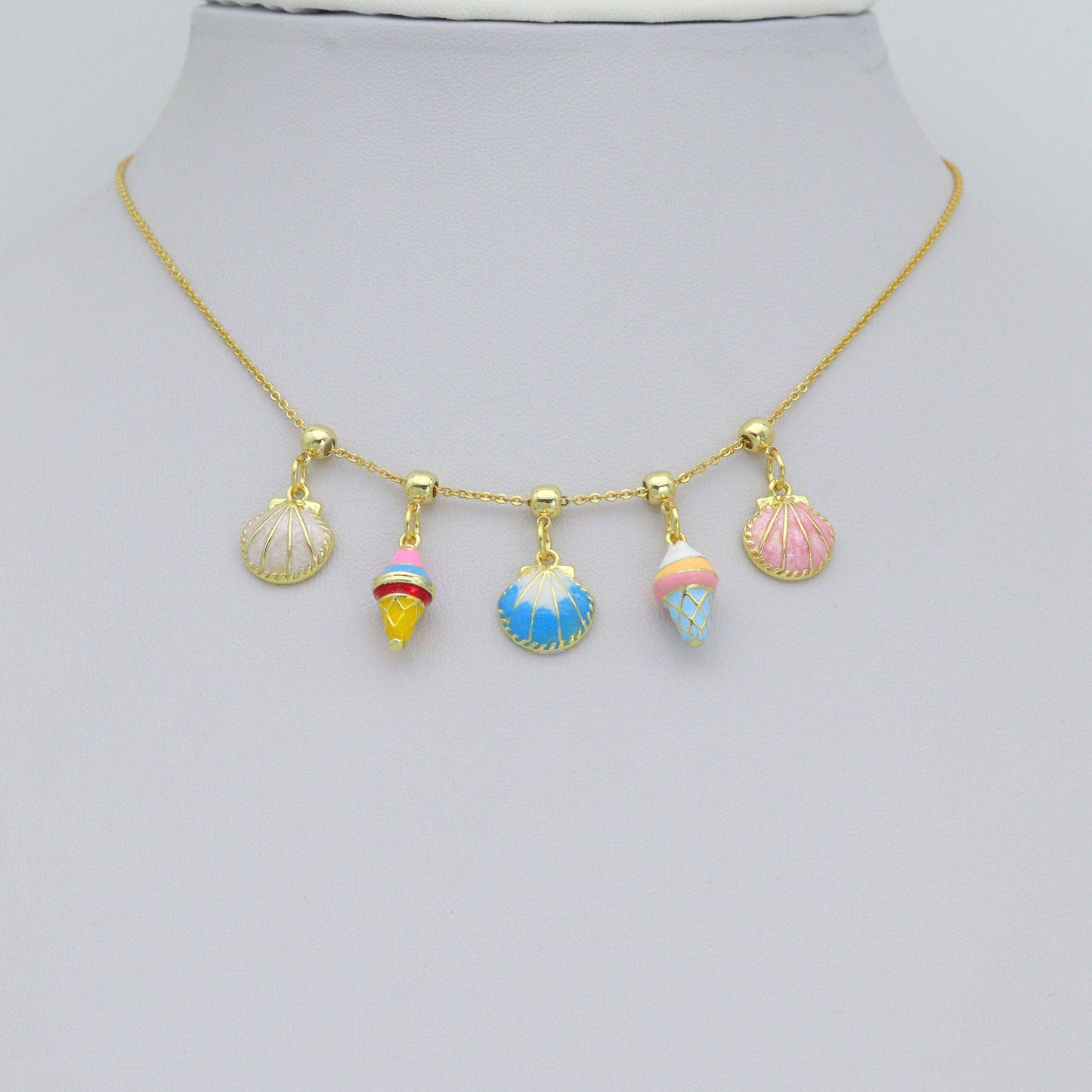 Pearlescent Shell Charm