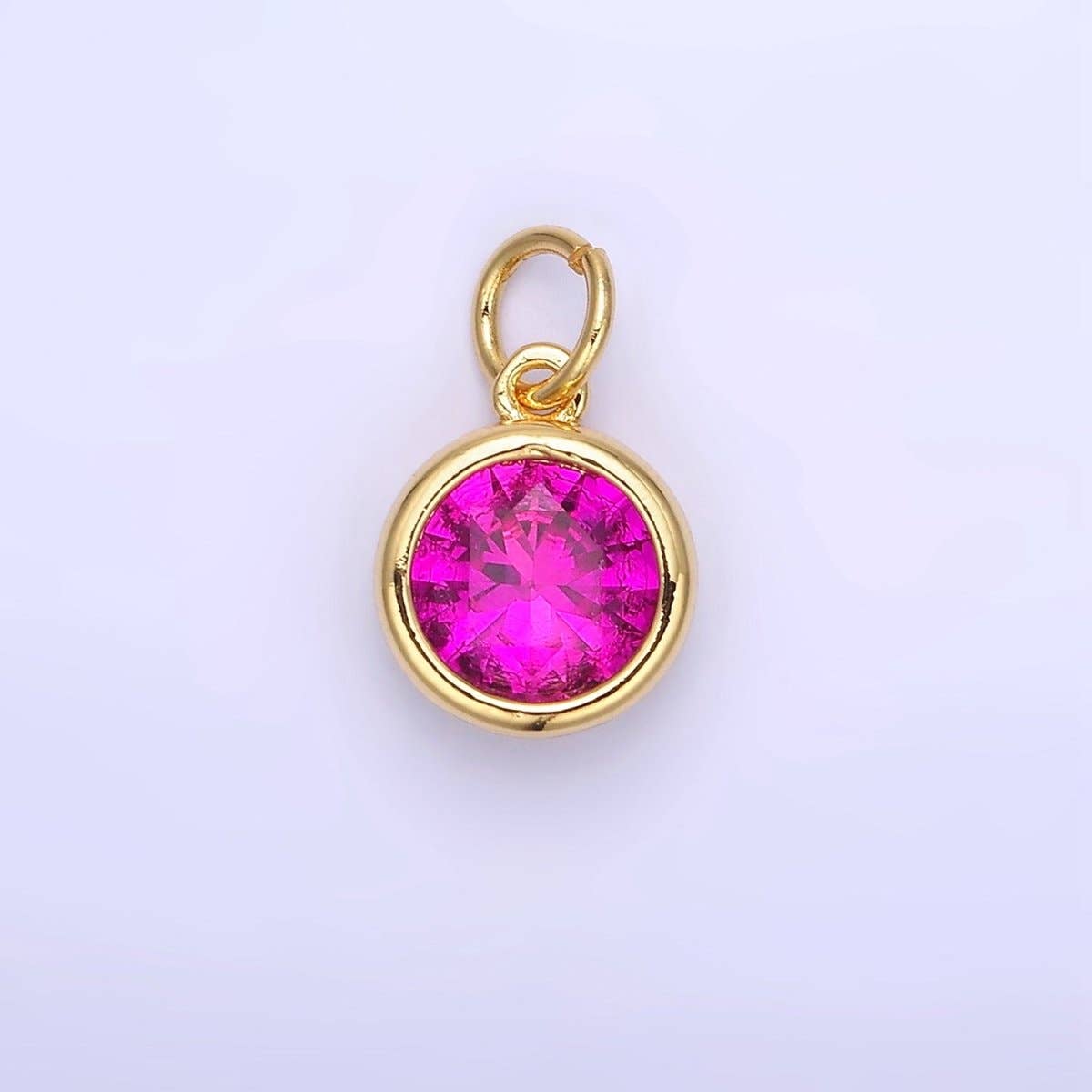 Birthstone Charm: Silver / Yellow