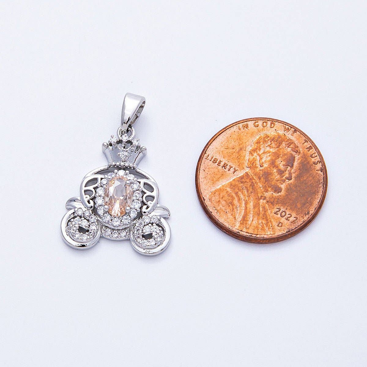 16K Gold Carriage Charm