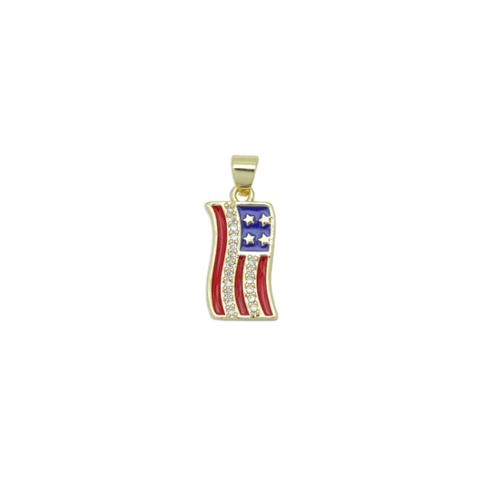 American Flag Charm