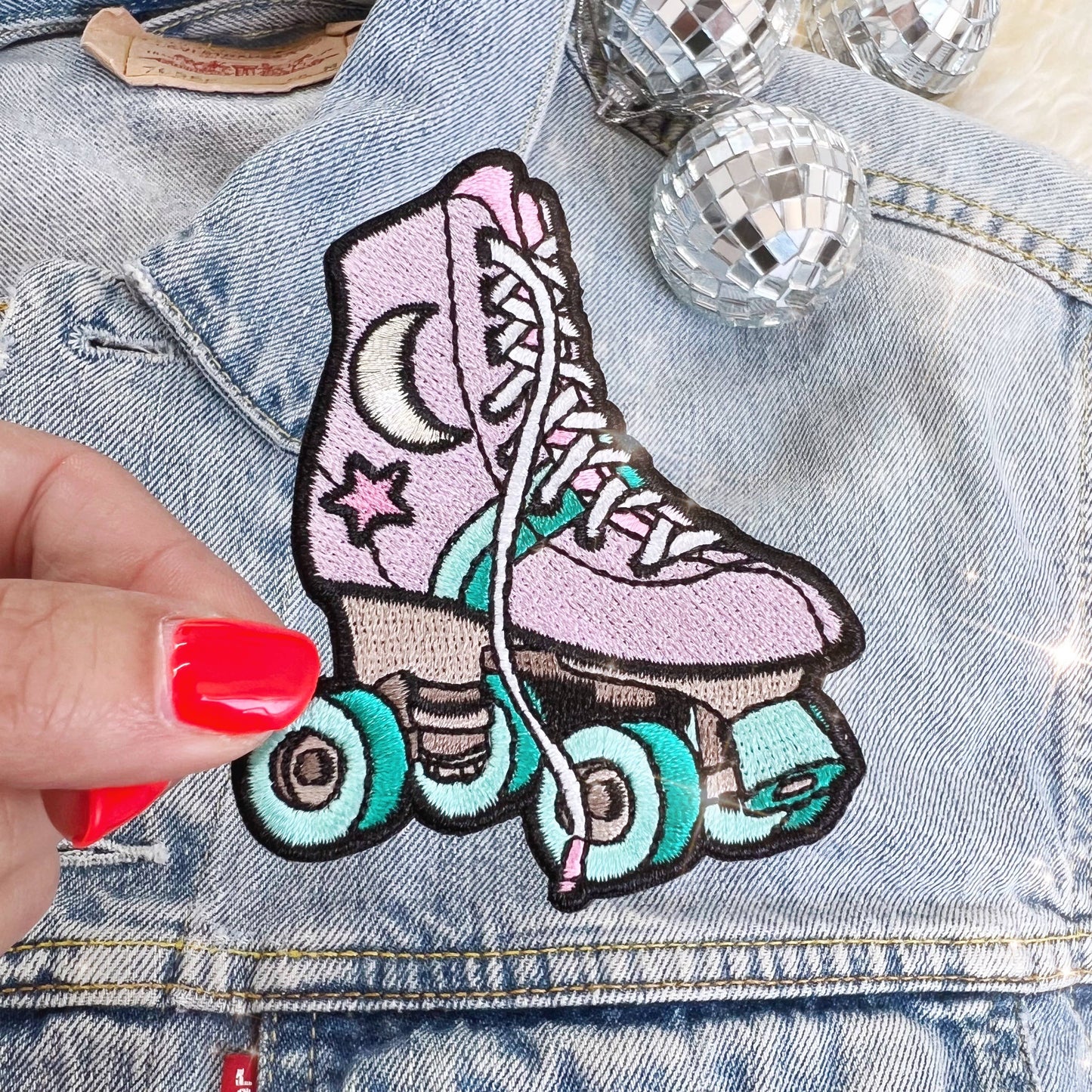 Roller Skate Patch Rainbow