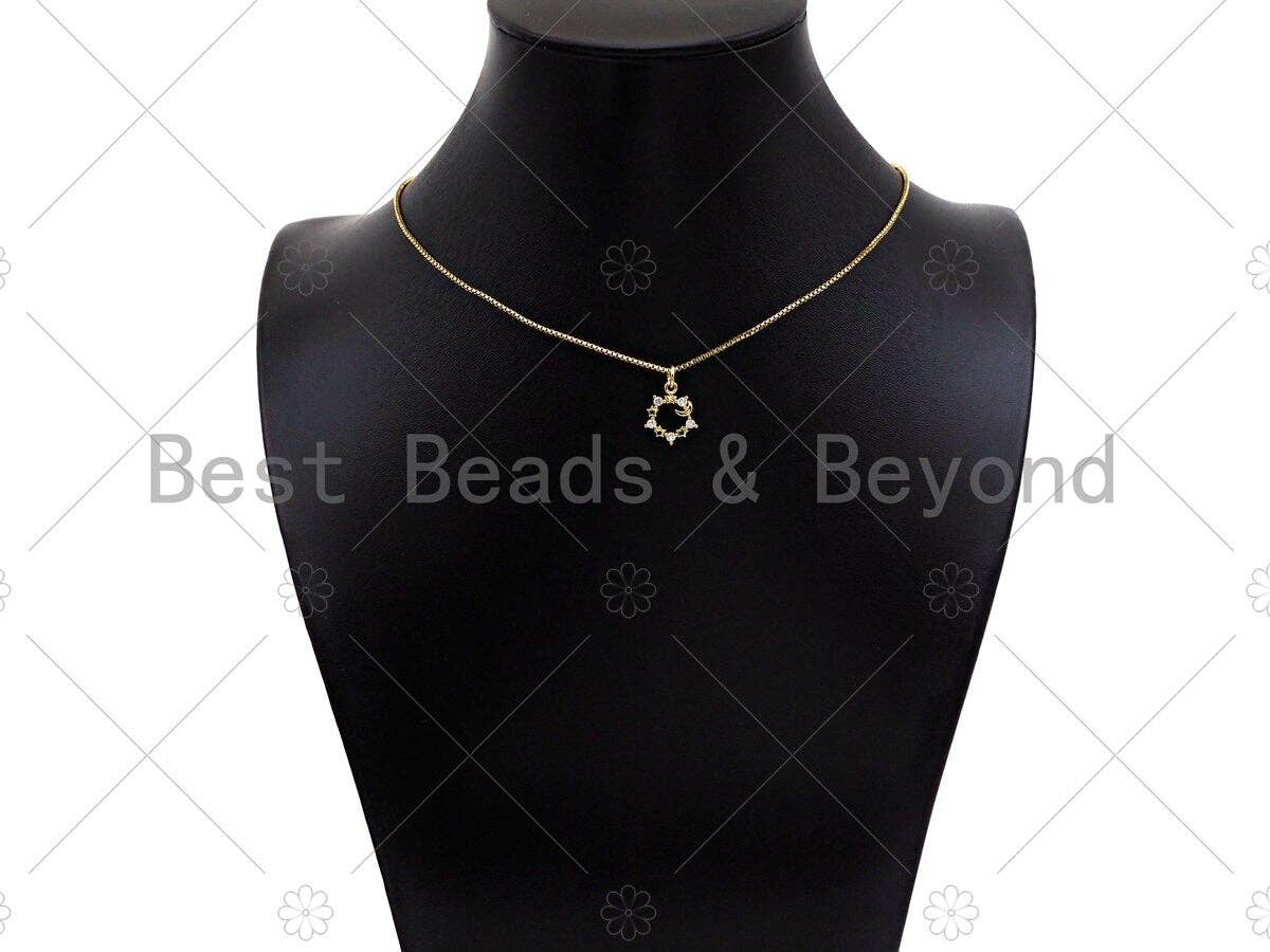 Sun, Star, Moon Circle Charm