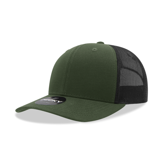 Adult Trucker Hat- Olive/Black