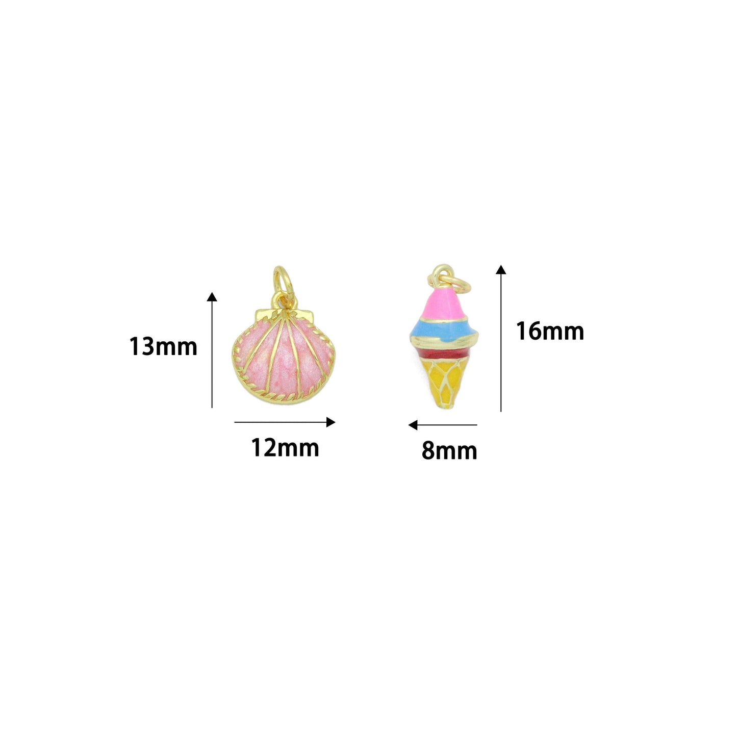 Pearlescent Shell Charm