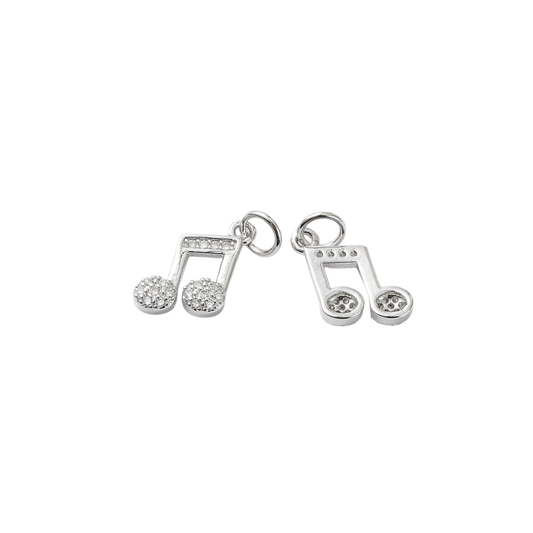 *Silver music note charm