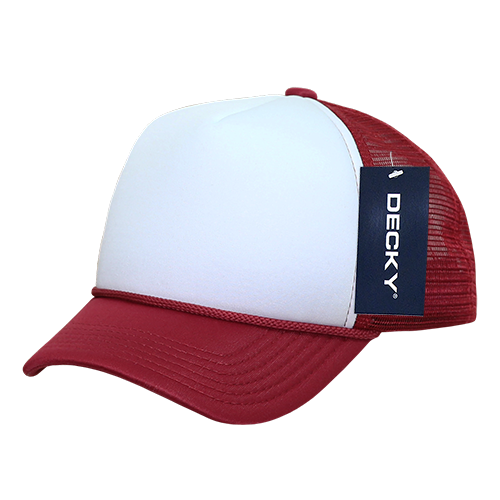 Youth Foam Trucker Hats Cardinal/White