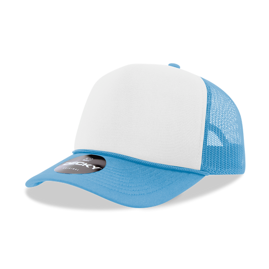 Adult Foam Trucker Hat Sky/Wht/Sky