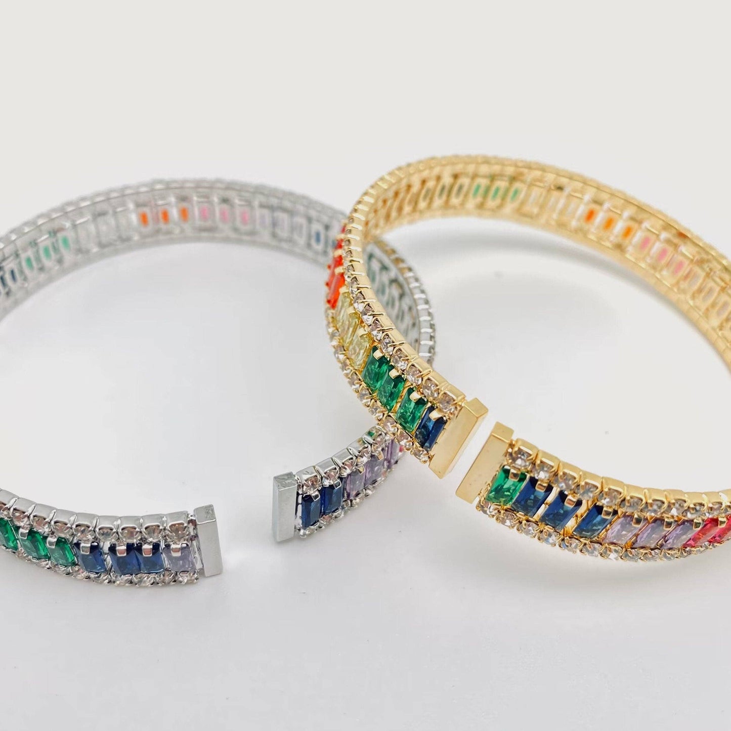 18K CZ Colorful Bangle