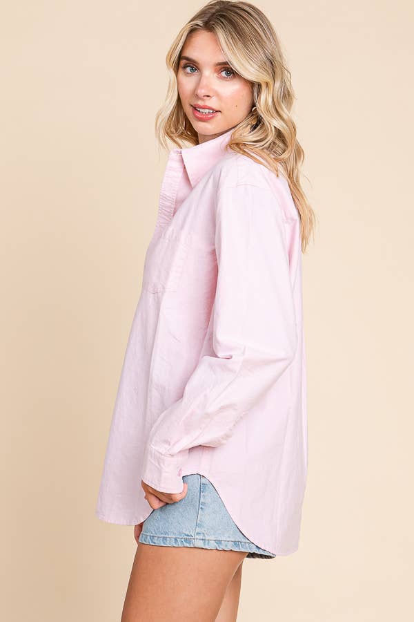 ROSE BOYFRIEND SHIRT