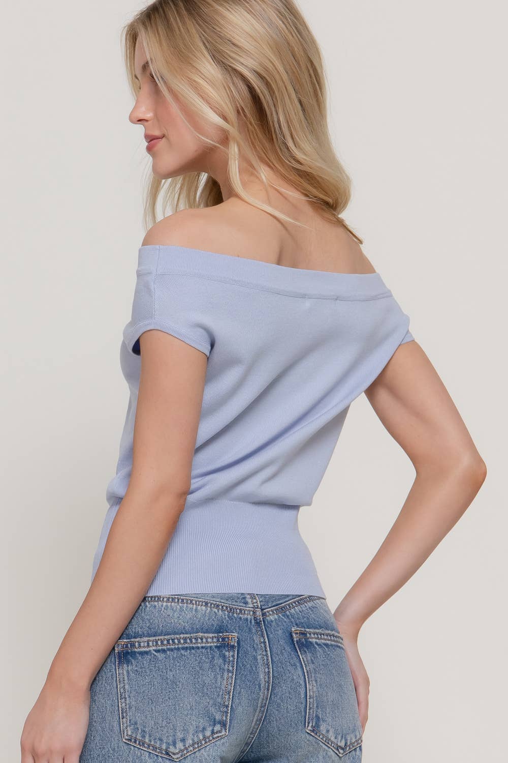 Off The Shoulder Knit Top
