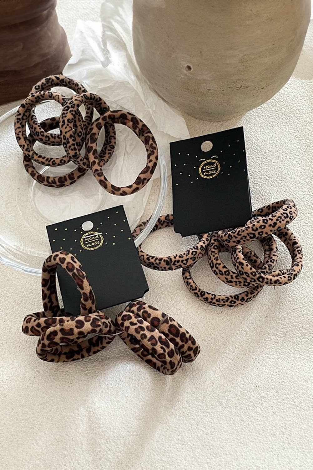 5pcs Leopard Hair Tie Set