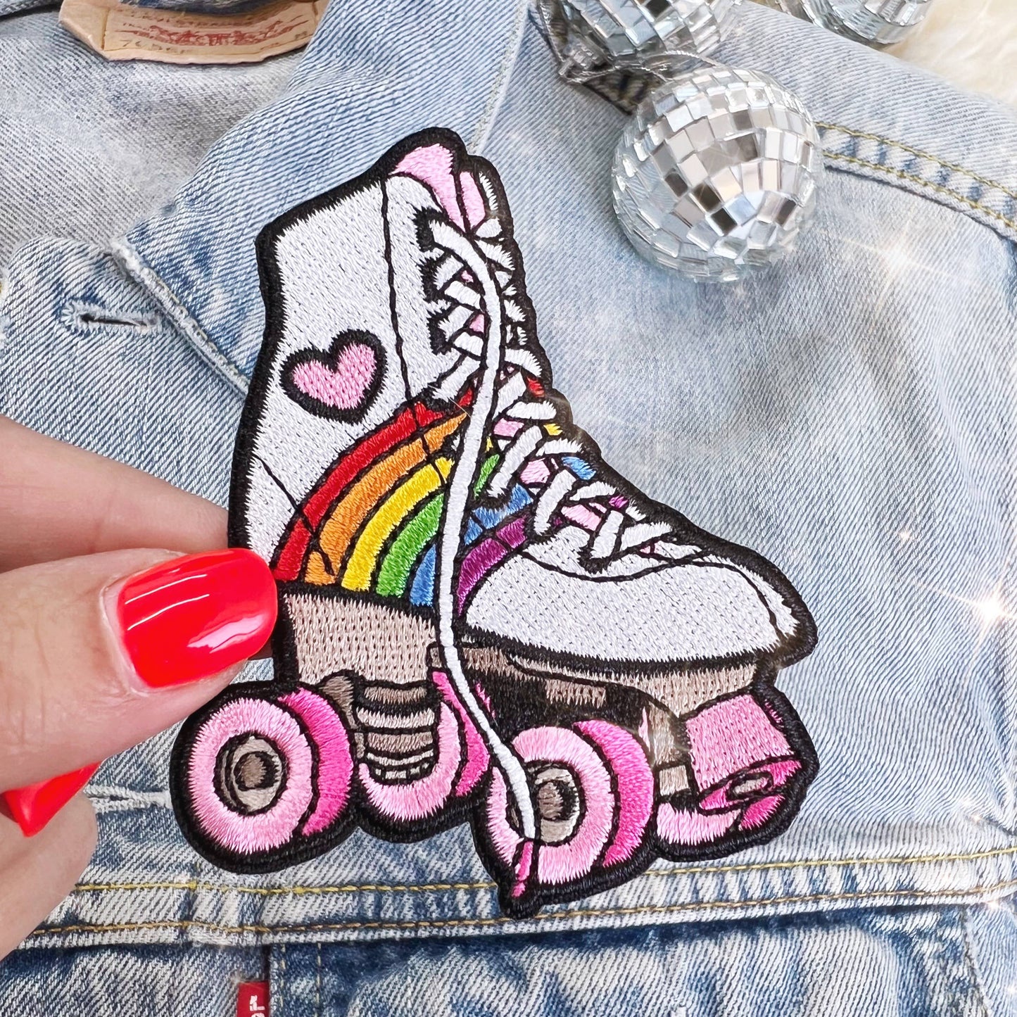 Roller Skate Patch Rainbow