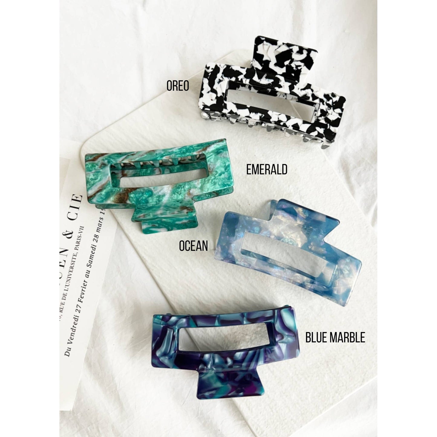 Jumbo 4-Inch Claw Clip: CHESS