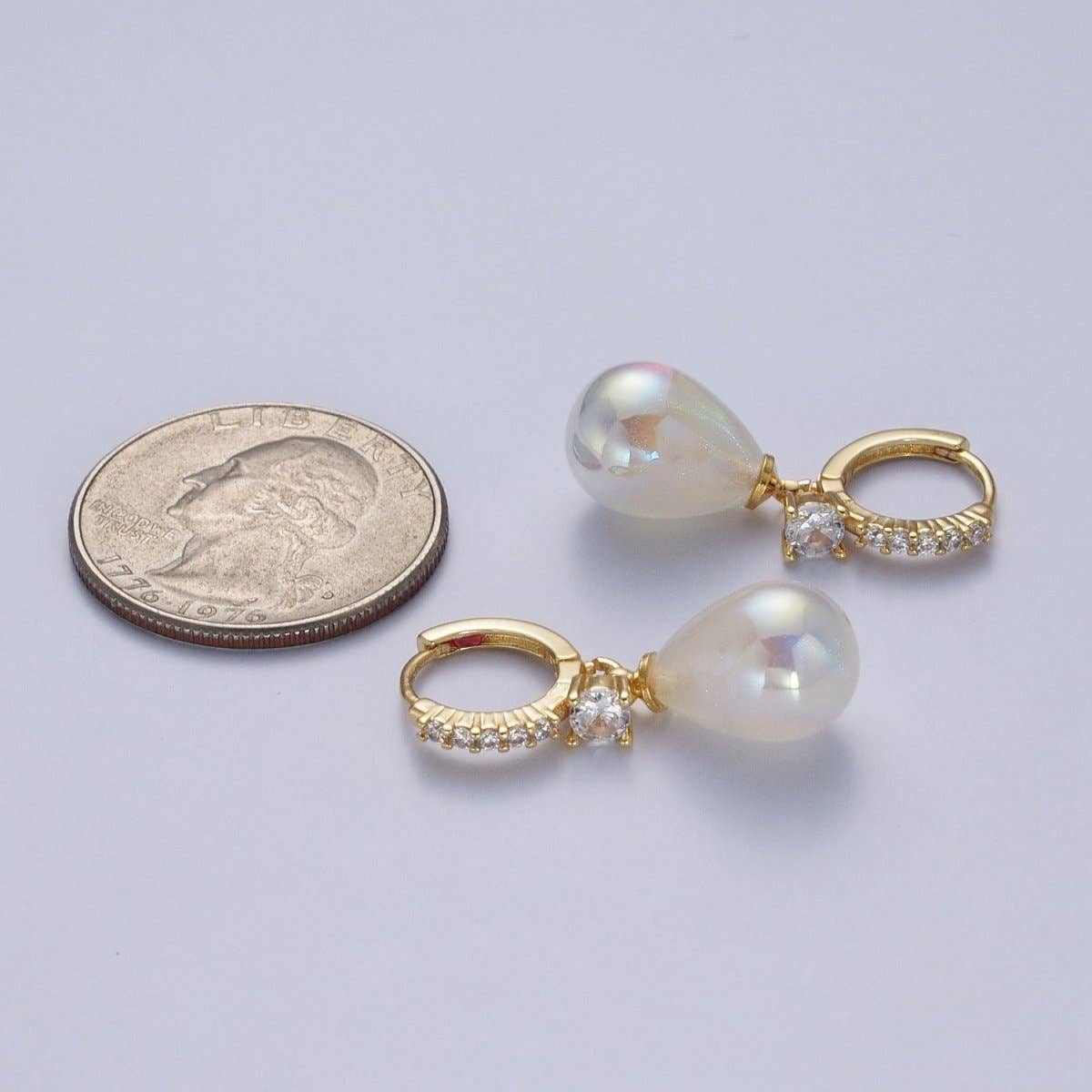 Pearl Drop Huggies