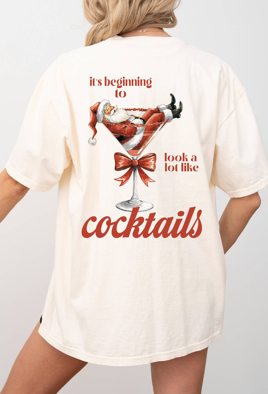 CHRISTMAS COCKTAILS TEE