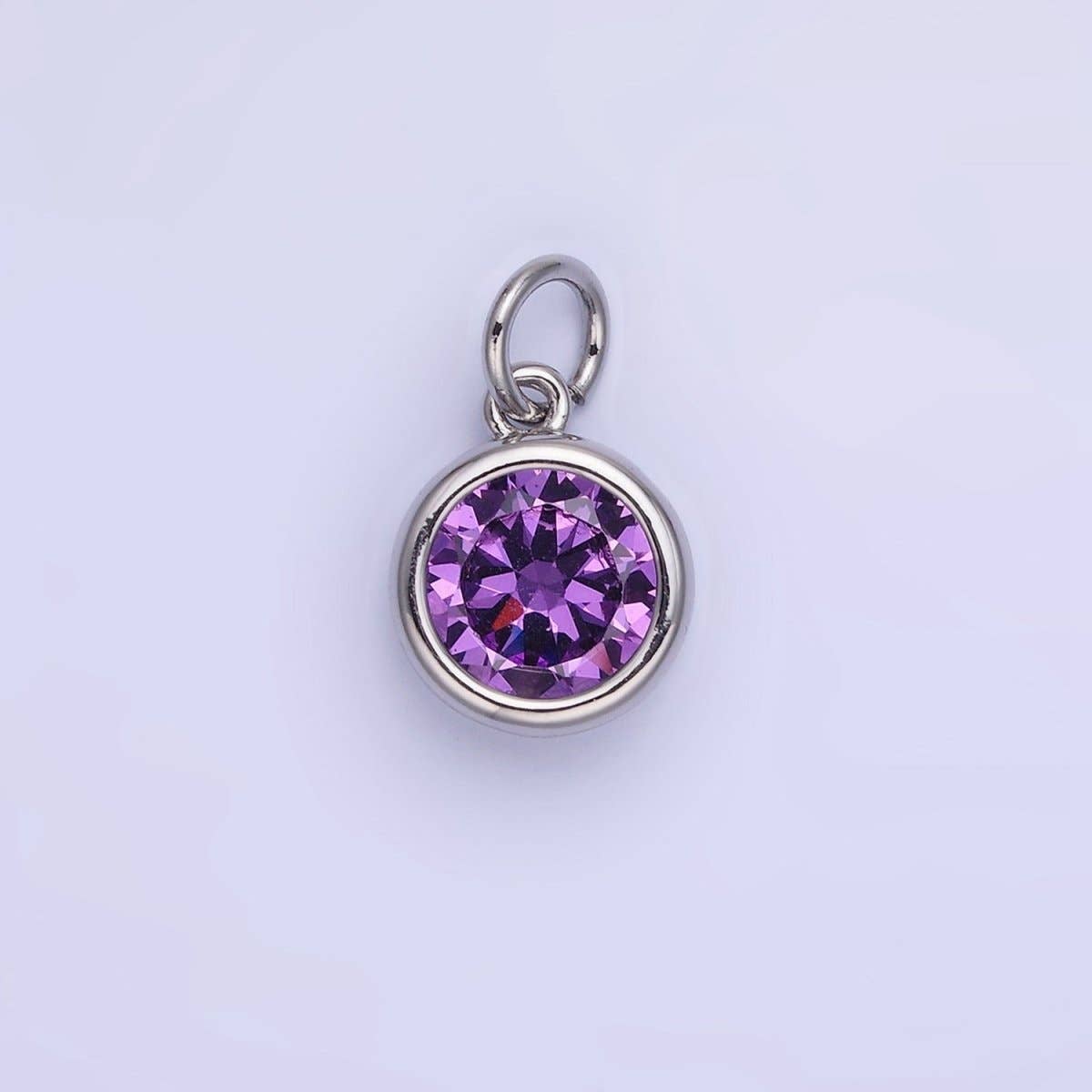Birthstone Charm: Silver / Yellow