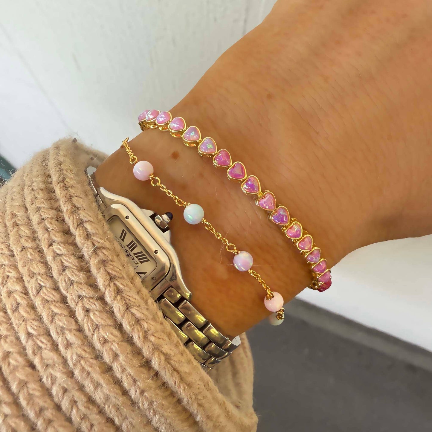 Pastel Opal Gum Drop Bracelet