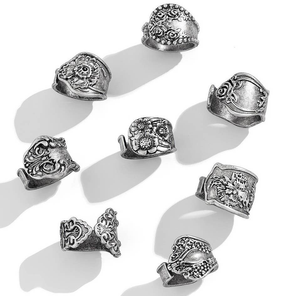 VINTAGE FLORAL STATEMENT RINGS