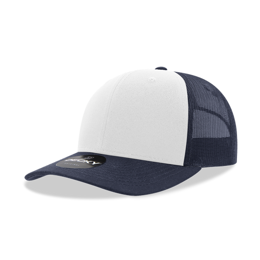 Adult Trucker Hat- Navy/White/Navy